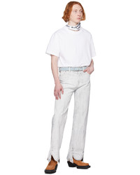 T-shirt à col rond en tricot blanc Y/Project