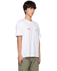T-shirt à col rond en tricot blanc BBUC
