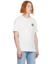 T-shirt à col rond en tricot blanc rag & bone