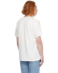 T-shirt à col rond en tricot blanc rag & bone