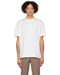 T-shirt à col rond en tricot blanc Y-3