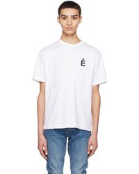 T-shirt à col rond en tricot blanc Études