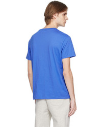 T-shirt à col rond en tricot bleu clair Polo Ralph Lauren