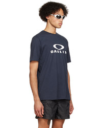 T-shirt à col rond en tricot bleu marine Oakley