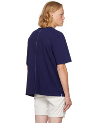 T-shirt à col rond en tricot bleu marine rag & bone