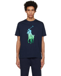 T-shirt à col rond en tricot bleu marine Polo Ralph Lauren