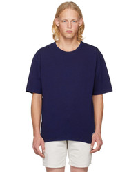 T-shirt à col rond en tricot bleu marine rag & bone