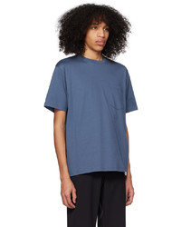 T-shirt à col rond en tricot bleu Norse Projects