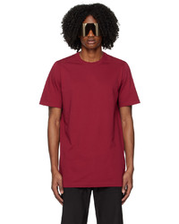 T-shirt à col rond en tricot fuchsia Rick Owens