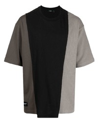 T-shirt à col rond en tricot gris foncé FIVE CM