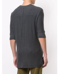 T-shirt à col rond en tricot gris foncé Thom Krom