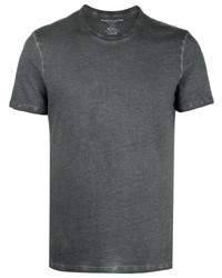T-shirt à col rond en tricot gris foncé Majestic Filatures