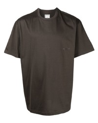 T-shirt à col rond en tricot gris foncé Wooyoungmi