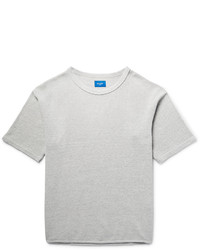 T-shirt à col rond en tricot gris Beams