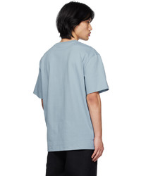 T-shirt à col rond en tricot gris AMI Alexandre Mattiussi