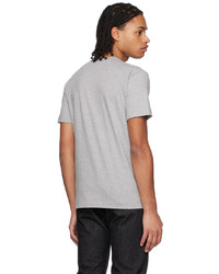 T-shirt à col rond en tricot gris Comme Des Garcons Play