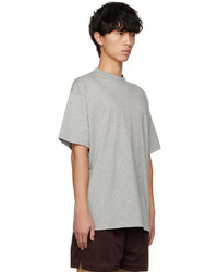 T-shirt à col rond en tricot gris Nike