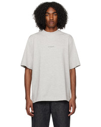 T-shirt à col rond en tricot gris Han Kjobenhavn