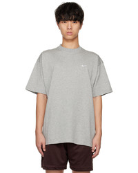 T-shirt à col rond en tricot gris Nike