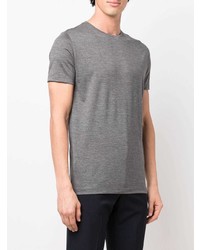T-shirt à col rond en tricot gris Lardini