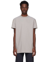 T-shirt à col rond en tricot gris Uncertain Factor