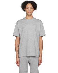 T-shirt à col rond en tricot gris Y-3