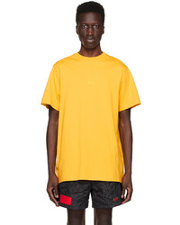 T-shirt à col rond en tricot jaune 424