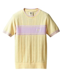 T-shirt à col rond en tricot jaune adidas