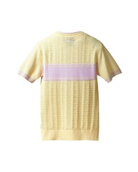 T-shirt à col rond en tricot jaune adidas