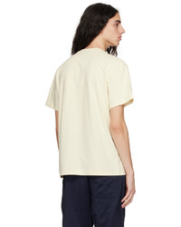 T-shirt à col rond en tricot jaune JW Anderson