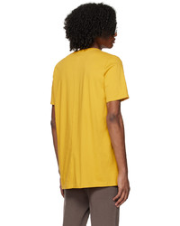 T-shirt à col rond en tricot jaune Rick Owens