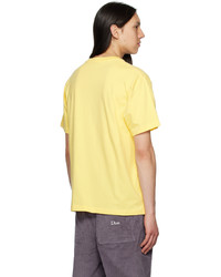 T-shirt à col rond en tricot jaune Dime