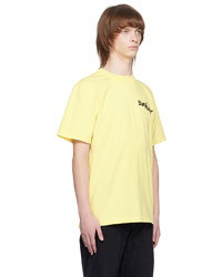 T-shirt à col rond en tricot jaune Sunflower