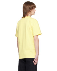 T-shirt à col rond en tricot jaune Sunflower