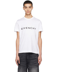 T-shirt à col rond en tricot marron clair Givenchy