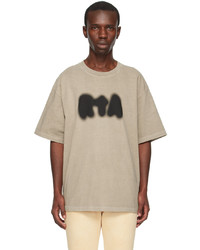 T-shirt à col rond en tricot marron clair RtA