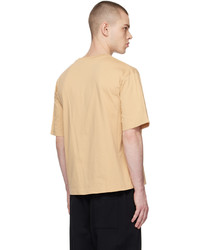 T-shirt à col rond en tricot marron clair Acne Studios