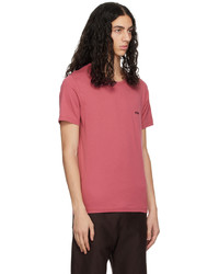 T-shirt à col rond en tricot marron foncé BOSS