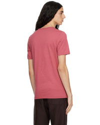 T-shirt à col rond en tricot marron foncé BOSS