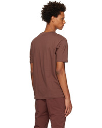 T-shirt à col rond en tricot marron Hugo