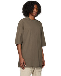 T-shirt à col rond en tricot marron Rick Owens DRKSHDW