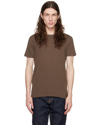 T-shirt à col rond en tricot marron Tom Ford