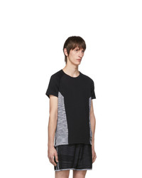 T-shirt à col rond en tricot noir et blanc ADIDAS X MISSONI