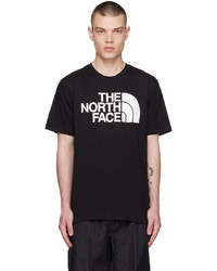 T-shirt à col rond en tricot noir et blanc The North Face