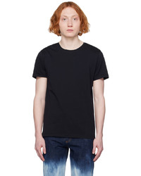 T-shirt à col rond en tricot noir A.P.C.