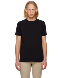 T-shirt à col rond en tricot noir Aspesi