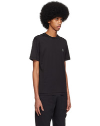 T-shirt à col rond en tricot noir Stone Island