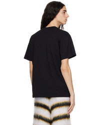 T-shirt à col rond en tricot noir JW Anderson