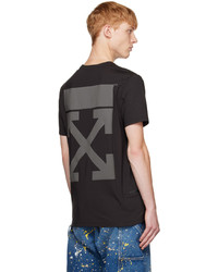 T-shirt à col rond en tricot noir Off-White