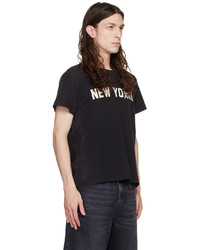 T-shirt à col rond en tricot noir R13